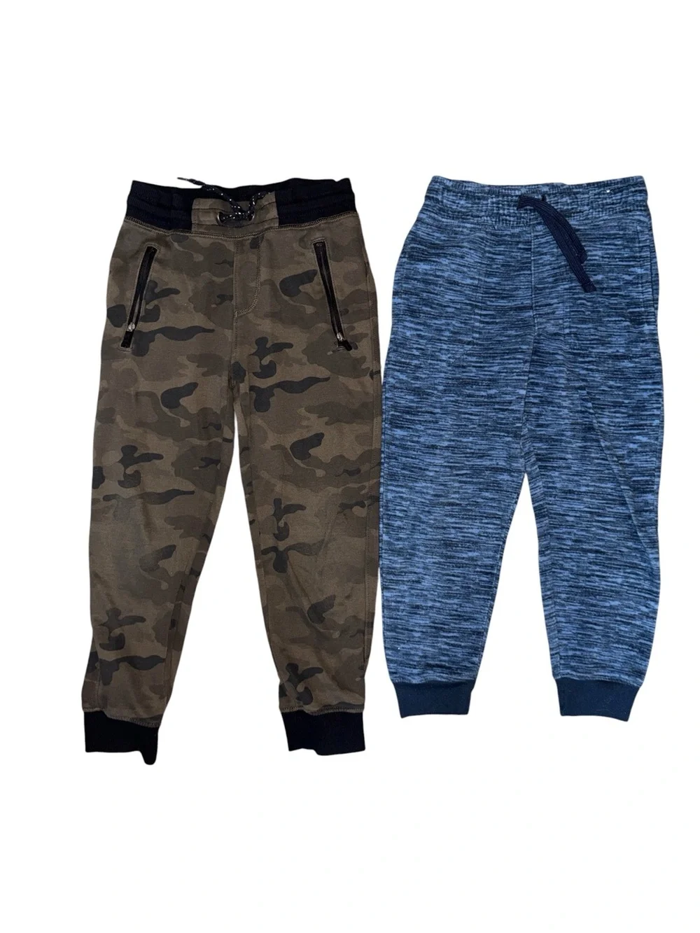 Kids Jogger Pants Bundle - Red, Heather Blue, Royal Blue, Camo